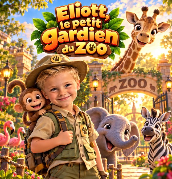 Couverture du livre Eliott, le petit gardien du zoo